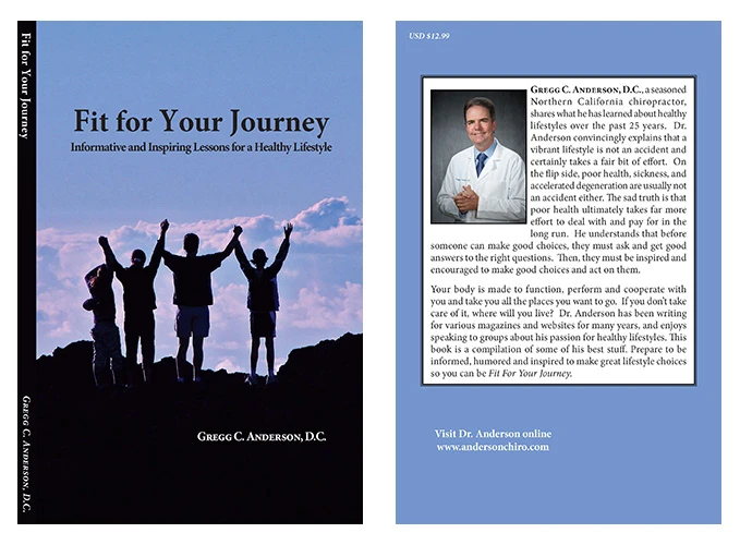 Chiropractor Sacramento CA Gregg C. Anderson, D.C. Fit For Your Journey Book Cover